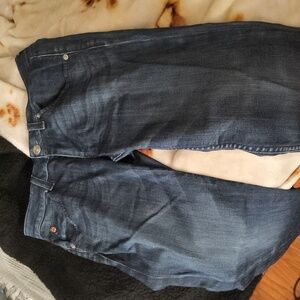 Dark wash denim jeans